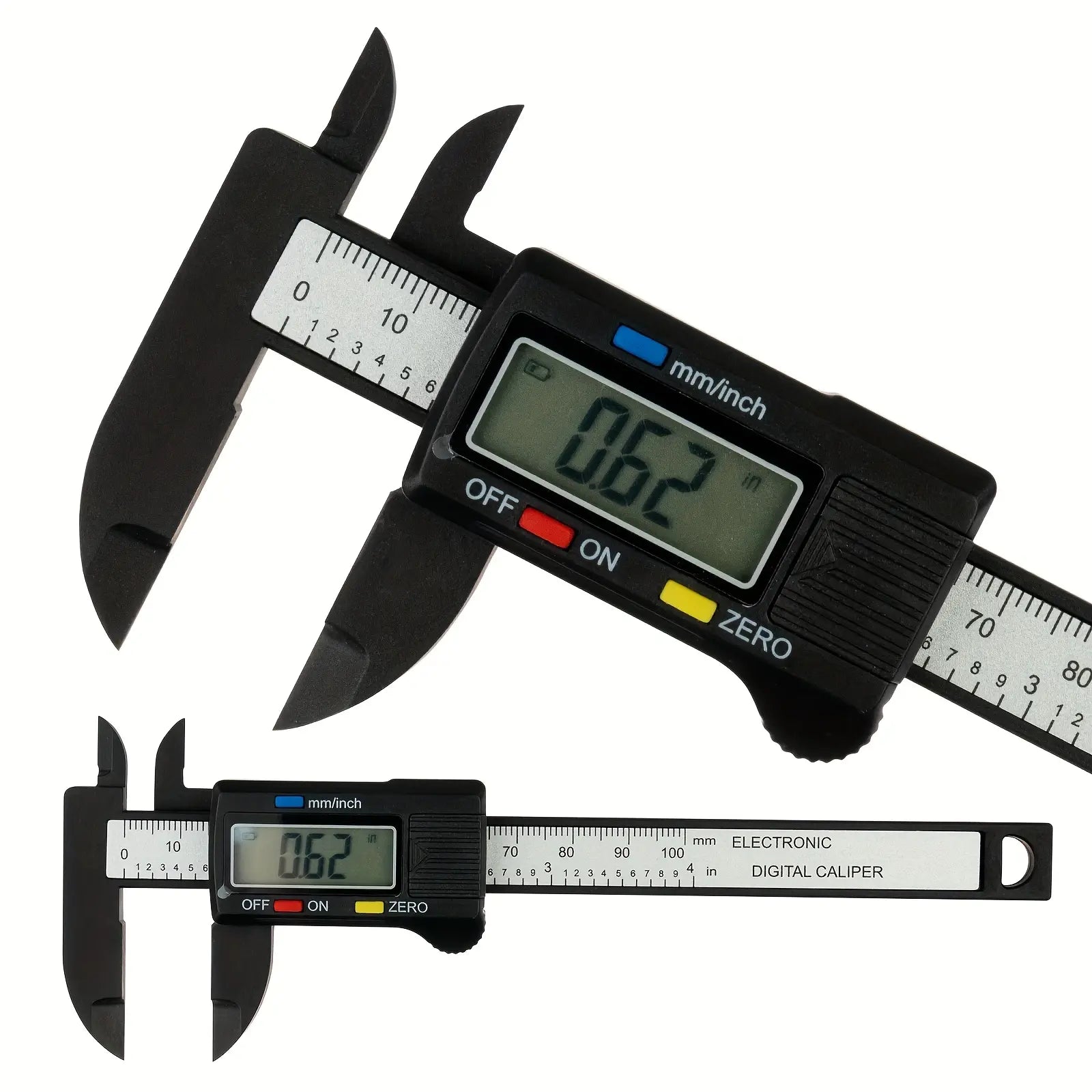 Precision Digital Caliper (0–100Mm / 0–150Mm Options) – Big LCD Display, Auto-Off, Fast Inch/Metric Switch for DIY, Home Repair & Toolboxes