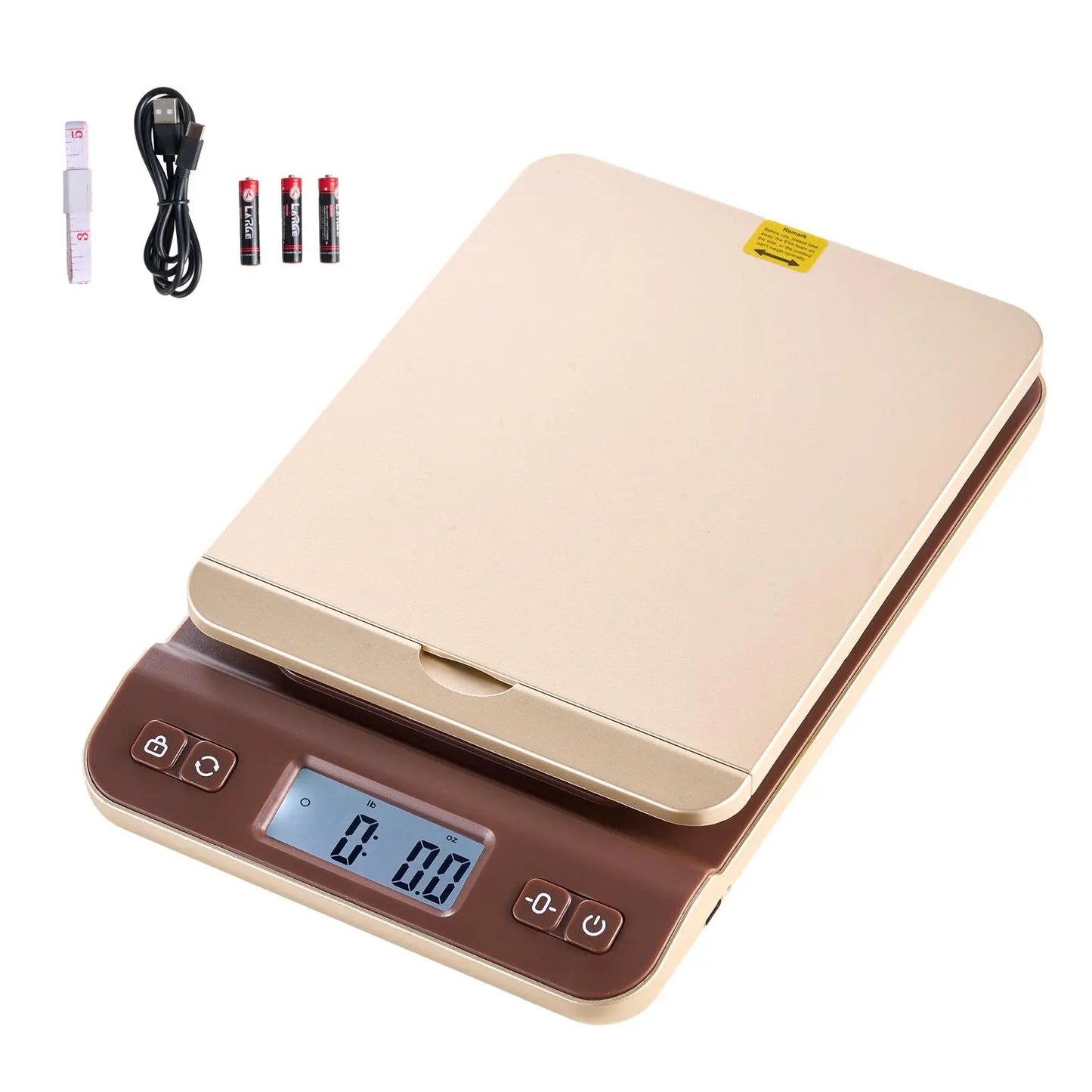 【Summervibes】Vevor Digital Shipping Postal Scale, 0.1 Oz High Accuracy, 88 Lbs Postal Scale with Hold/Tare/Auto-Off Function, Flip Holder Design & Easy Calibration, Fit for Home and Office Use, Battery Included