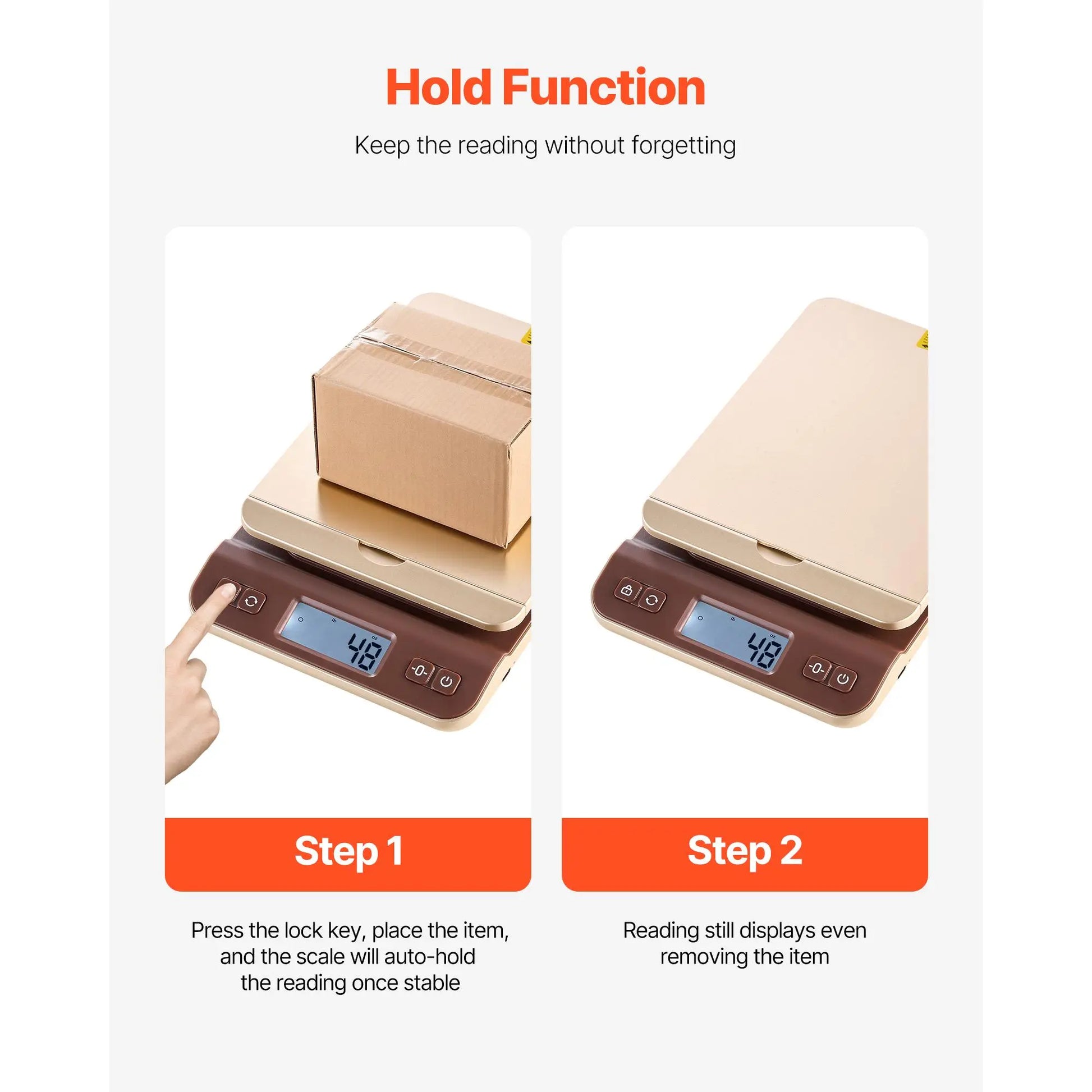 【Summervibes】Vevor Digital Shipping Postal Scale, 0.1 Oz High Accuracy, 88 Lbs Postal Scale with Hold/Tare/Auto-Off Function, Flip Holder Design & Easy Calibration, Fit for Home and Office Use, Battery Included