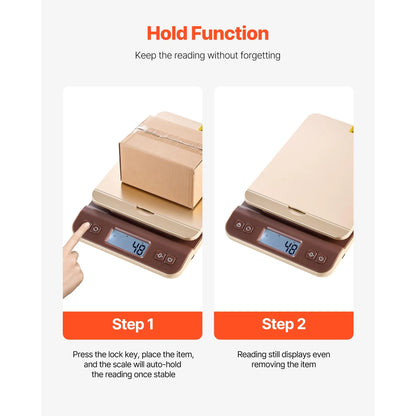 【Summervibes】Vevor Digital Shipping Postal Scale, 0.1 Oz High Accuracy, 88 Lbs Postal Scale with Hold/Tare/Auto-Off Function, Flip Holder Design & Easy Calibration, Fit for Home and Office Use, Battery Included