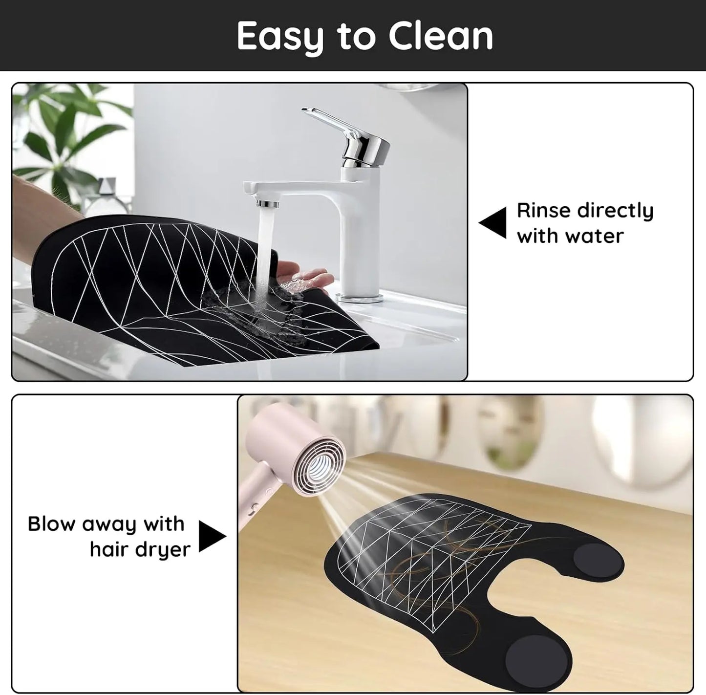 Betty Dain Hair Cutting Guide Collar, Angular and Straight Cutting Guidelines, Weighted, Non-Slip, Waterproof Rubber Material Tiktokshopspringglowup