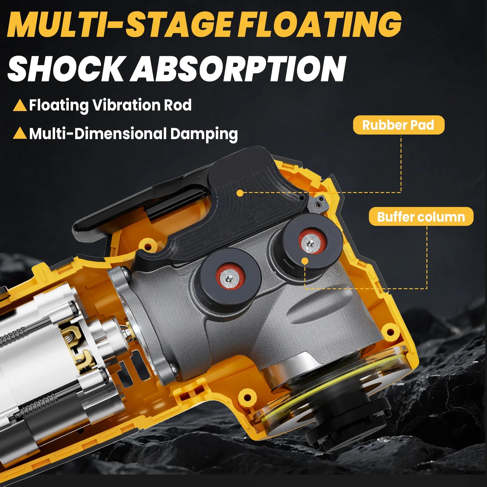 Upgrade Cordless Oscillating Tool Compatible with Dewalt 20V Battery(No BATTERY!!), Brushless Multi Tool Kit with 6 Speed for Cutting Wood Remove Grout & Sanding,Led Light