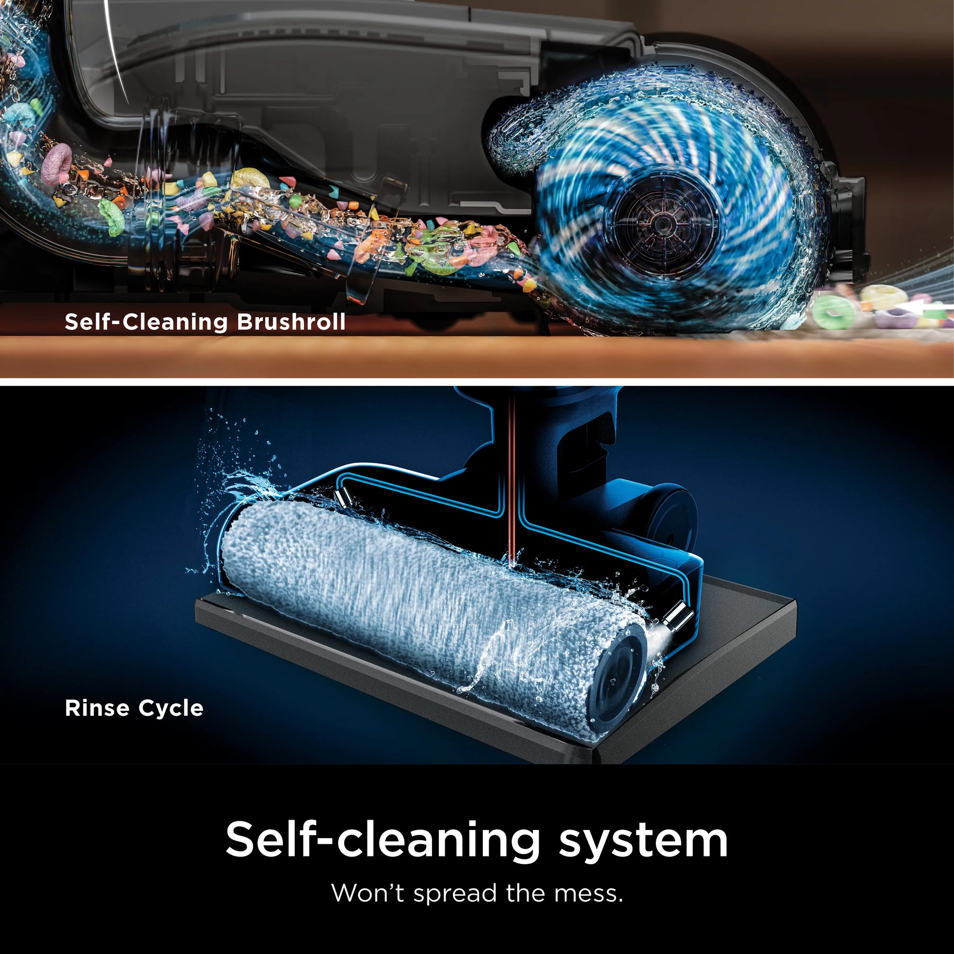Shark Hydrovac Messmaster Corded 3-in-1 Vacuum, Mop, and Self-Cleaning System - Model WD161