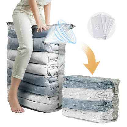 [Summervibes]Taili Cube Vacuum Storage Bags, Extra Large 4-6 Pack for Clothes Beddings, Space Saver, Space Saver Bag, Compression Bag , Vacuum Sealer Bag for Comforters Blankets Duvet, Closet Organizer