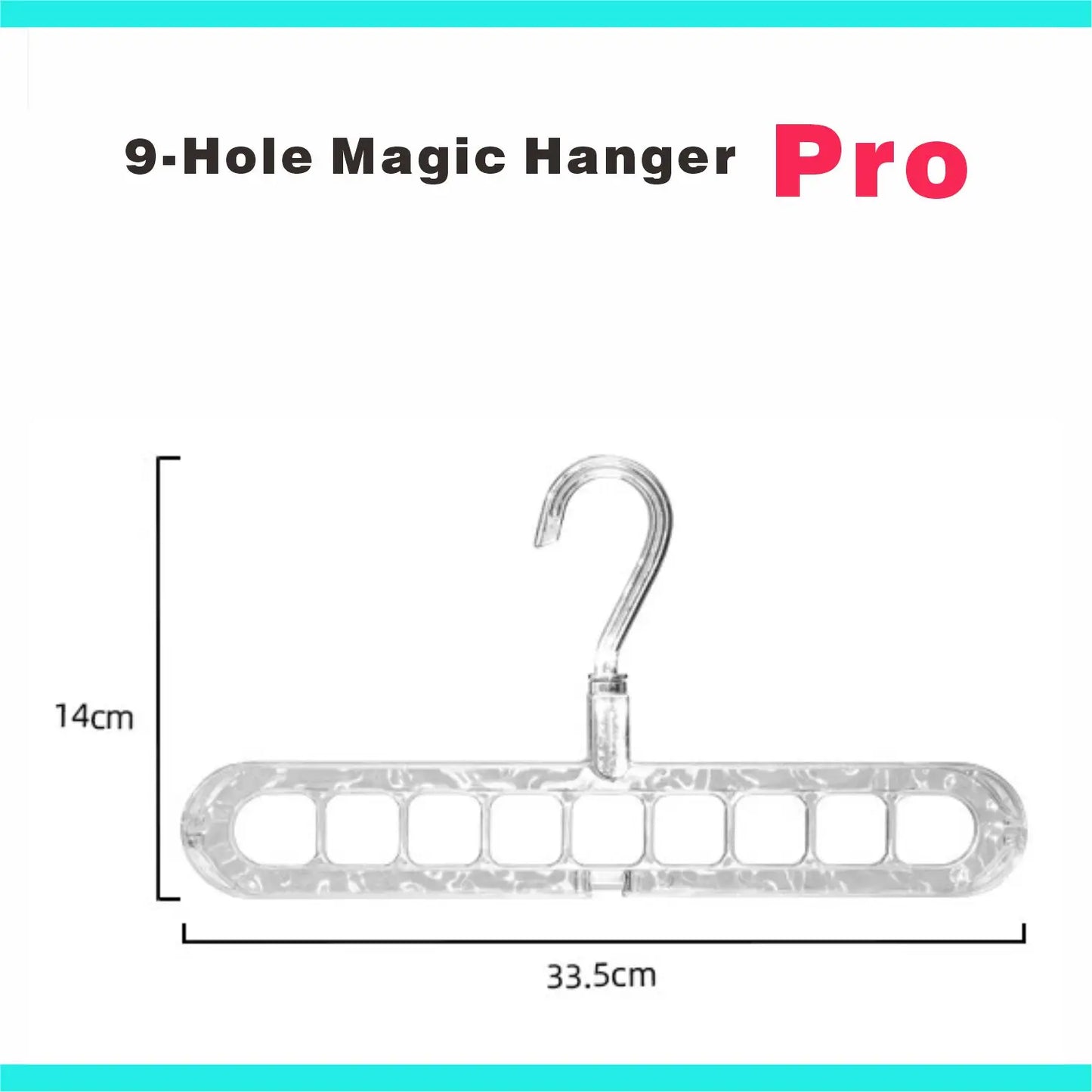 3/5-Pack Heavy-Duty Foldable Plastic Hangers with 9 Holes - Anti-Slip, Space-Saving Closet Organizer for Wardrobe, Dorm Storage Organizer #Summervibes