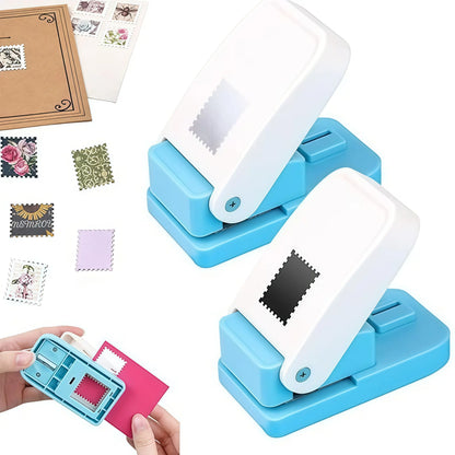 Large Stamp Puncher & Embossing Tool, Can Be Cut to 0.82 in × 1.02 IN, Stamp-Style Decorative Cutter, for Handmade Books/Albums/Cards/Office Supplies/Scrapbooking。1.97In*3.64In*1.43In