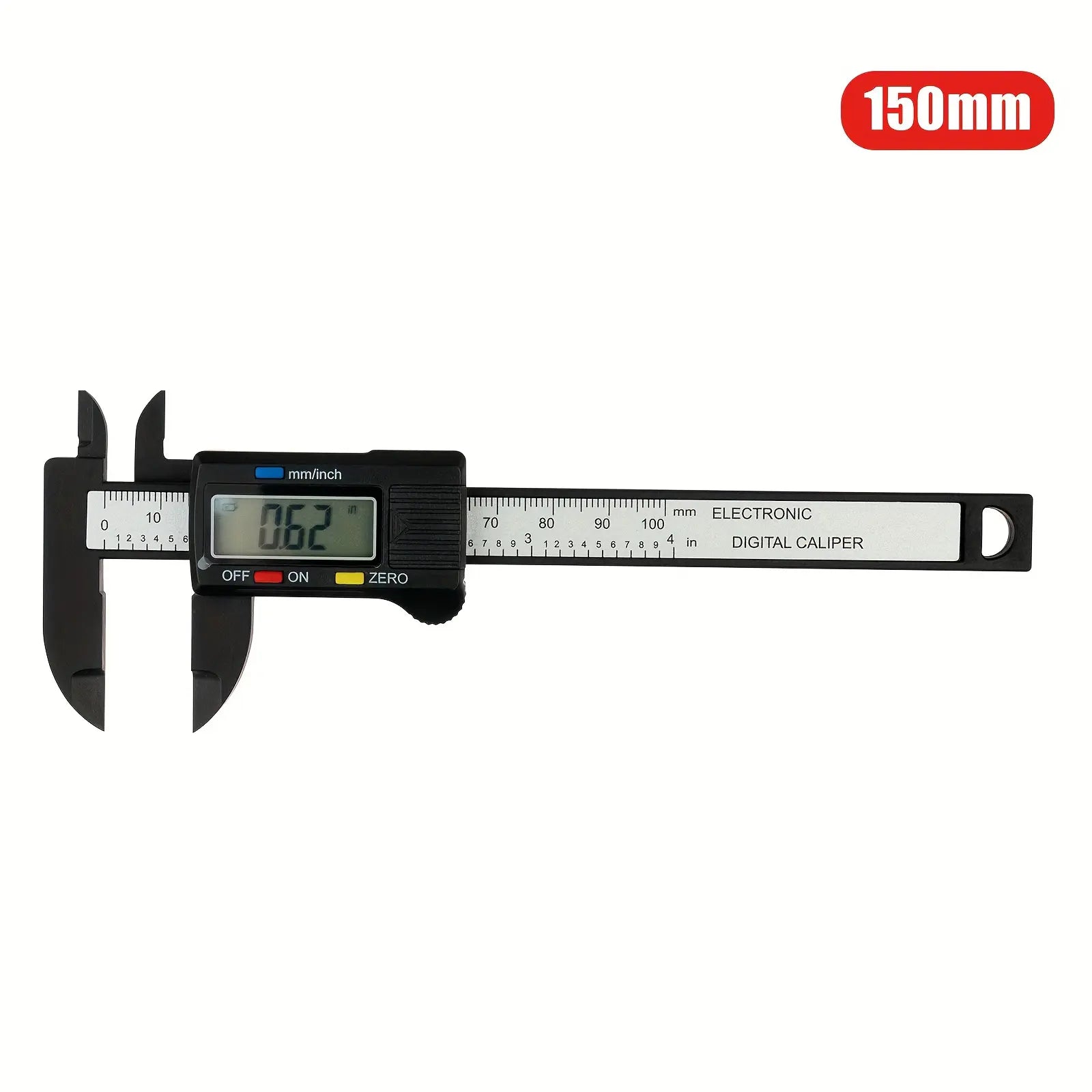 Precision Digital Caliper (0–100Mm / 0–150Mm Options) – Big LCD Display, Auto-Off, Fast Inch/Metric Switch for DIY, Home Repair & Toolboxes