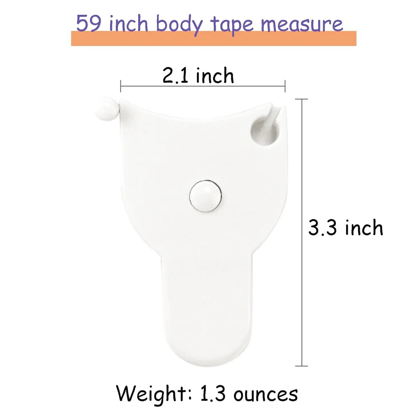 LZDJTQ Retractable Flexible Body Measurement Tape 60 Inch / 150Cm 2-Sided with Accurate Lock Pin and Push Button for Waist Hip Arm Leg Fitness & Sewing