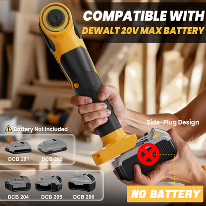 Upgrade Cordless Oscillating Tool Compatible with Dewalt 20V Battery(No BATTERY!!), Brushless Multi Tool Kit with 6 Speed for Cutting Wood Remove Grout & Sanding,Led Light