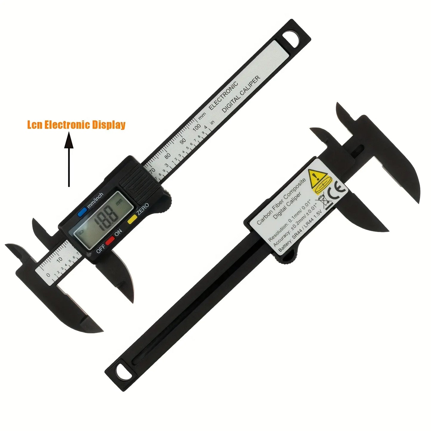 Precision Digital Caliper (0–100Mm / 0–150Mm Options) – Big LCD Display, Auto-Off, Fast Inch/Metric Switch for DIY, Home Repair & Toolboxes