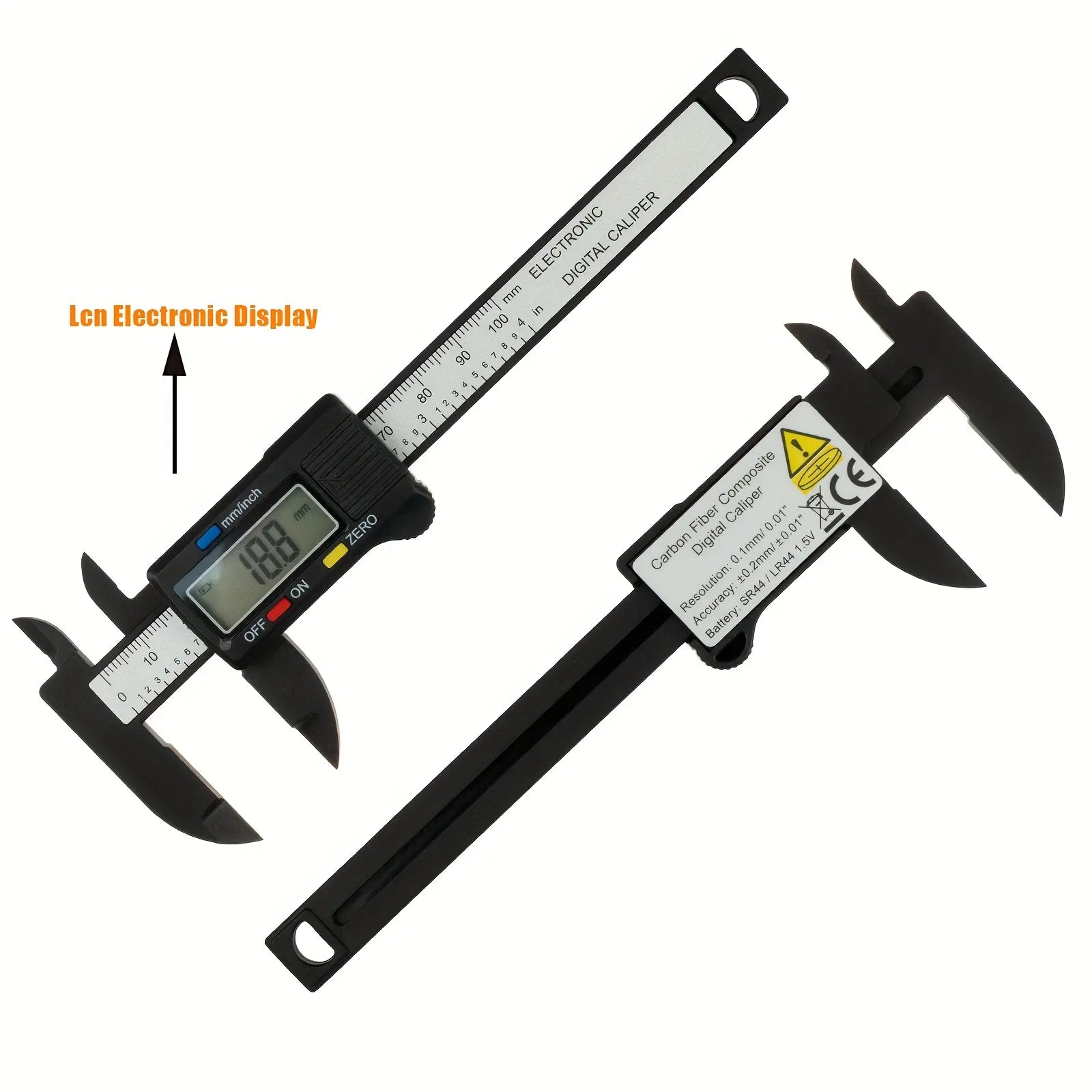 Precision Digital Caliper (0–100Mm / 0–150Mm Options) – Big LCD Display, Auto-Off, Fast Inch/Metric Switch for DIY, Home Repair & Toolboxes
