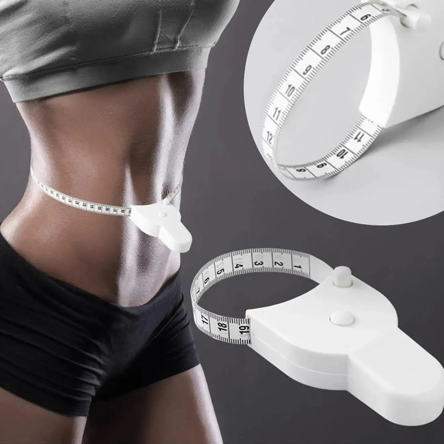 LZDJTQ Retractable Flexible Body Measurement Tape 60 Inch / 150Cm 2-Sided with Accurate Lock Pin and Push Button for Waist Hip Arm Leg Fitness & Sewing