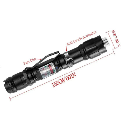 Rechargeable Laser Pointer, High Power Beam Light, Long Distance Range, for Use with TV LED LCD Screens, Suitable for Tactical, Office, Outdoor, and Construction Use, Powerful Light