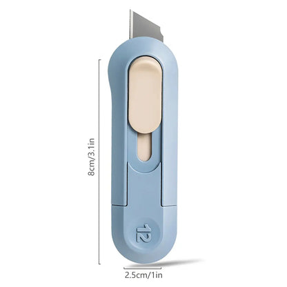 Retractable Box Cutting Knife, Utility Knife for Office Home Use, Cutting Supplies for Wrapping Parcels and Paperboard, Paper Cutters, Cardboard Cutter