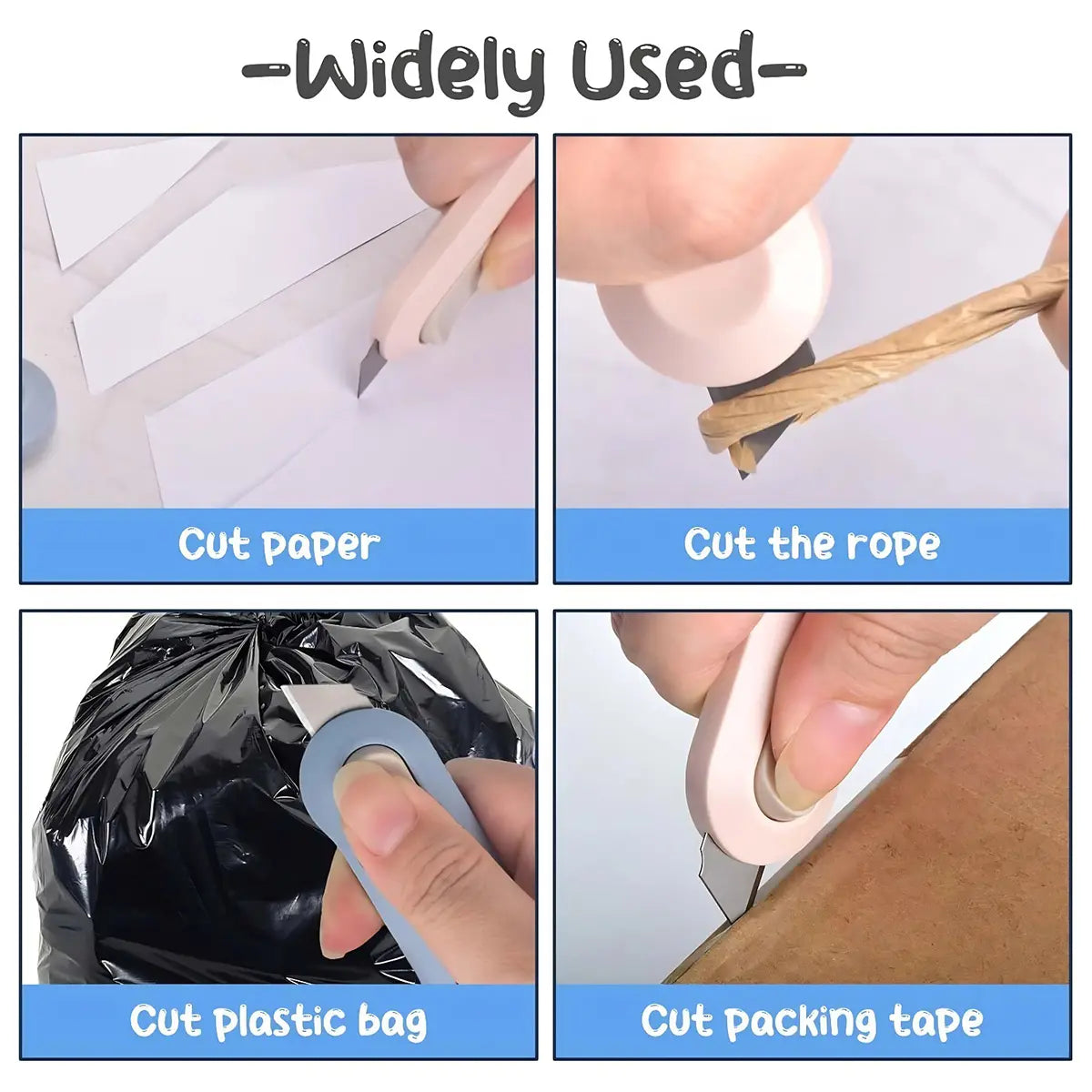 Retractable Box Cutting Knife, Utility Knife for Office Home Use, Cutting Supplies for Wrapping Parcels and Paperboard, Paper Cutters, Cardboard Cutter