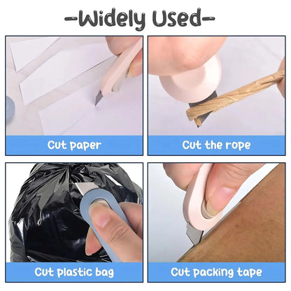 Retractable Box Cutting Knife, Utility Knife for Office Home Use, Cutting Supplies for Wrapping Parcels and Paperboard, Paper Cutters, Cardboard Cutter