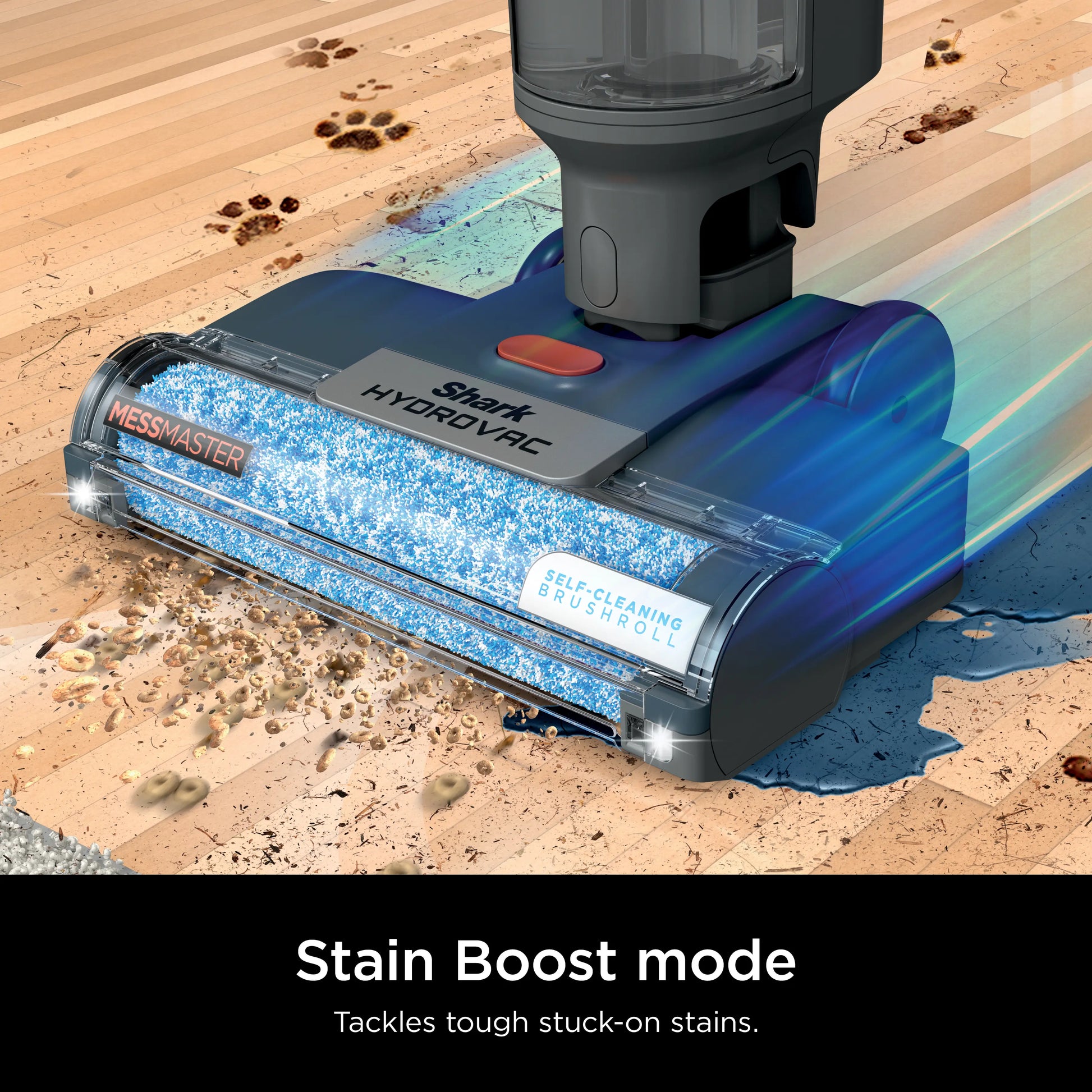 Shark Hydrovac Messmaster Corded 3-in-1 Vacuum, Mop, and Self-Cleaning System - Model WD161